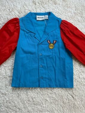 ✨NWT✨ Mini Rodini x E.T. Blue Puff Sleeve Shirt